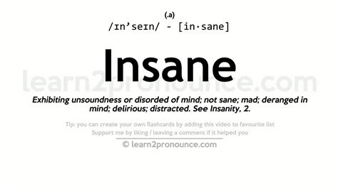 Insane Meaning .